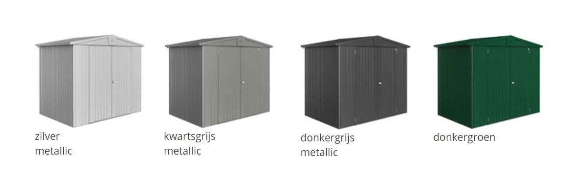 Biohort Berging Europa Kwarts Grijs Metallic Formaat 1 172 x 84 cm - Afbeelding 8